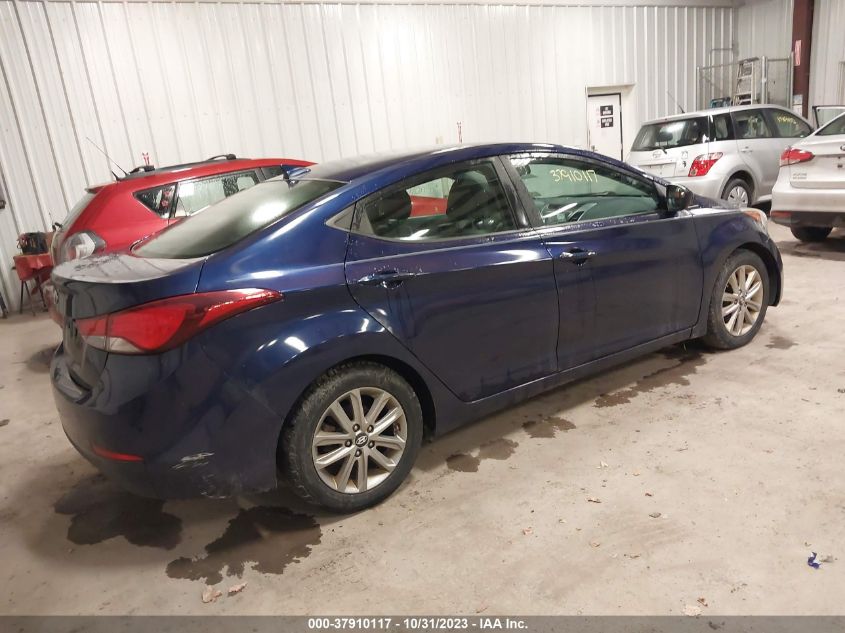 2014 Hyundai Elantra Se VIN: 5NPDH4AE2EH533215 Lot: 37910117