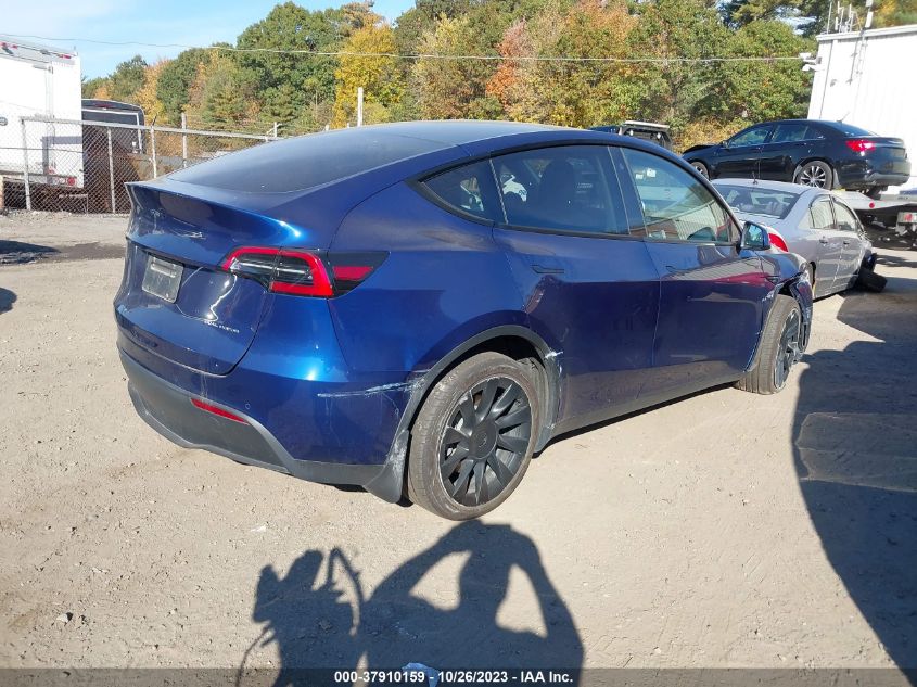 2022 Tesla Model Y Long Range Dual Motor All-Wheel Drive VIN: 7SAYGDEE4NF416137 Lot: 37910159