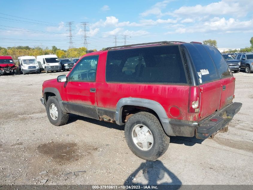 1995 Chevrolet Tahoe K1500 VIN: 1GNEK18K9SJ303505 Lot: 37910611