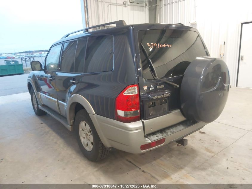 2003 Mitsubishi Montero Ltd/20Th Anniv VIN: JA4NW51S93J602177 Lot: 37910647