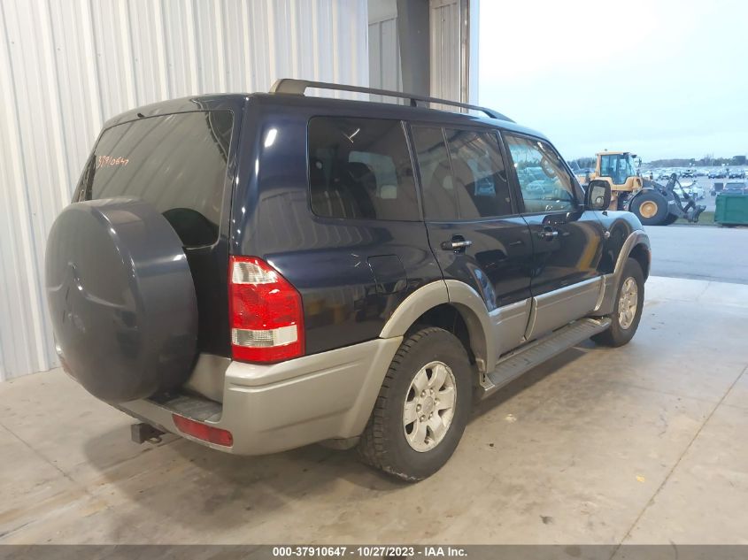 2003 Mitsubishi Montero Ltd/20Th Anniv VIN: JA4NW51S93J602177 Lot: 37910647