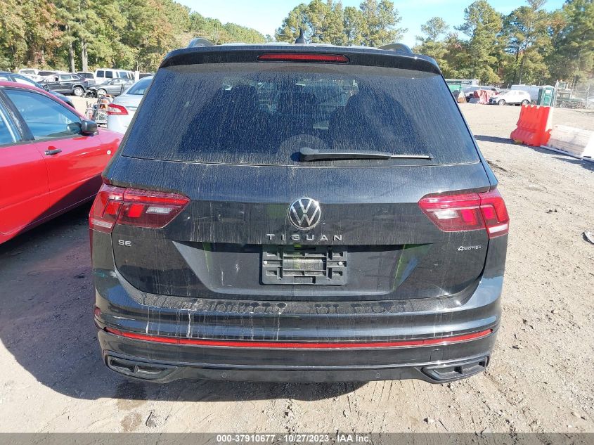 2022 Volkswagen Tiguan Se R-Line Black VIN: 3VV8B7AXXNM008792 Lot: 37910677