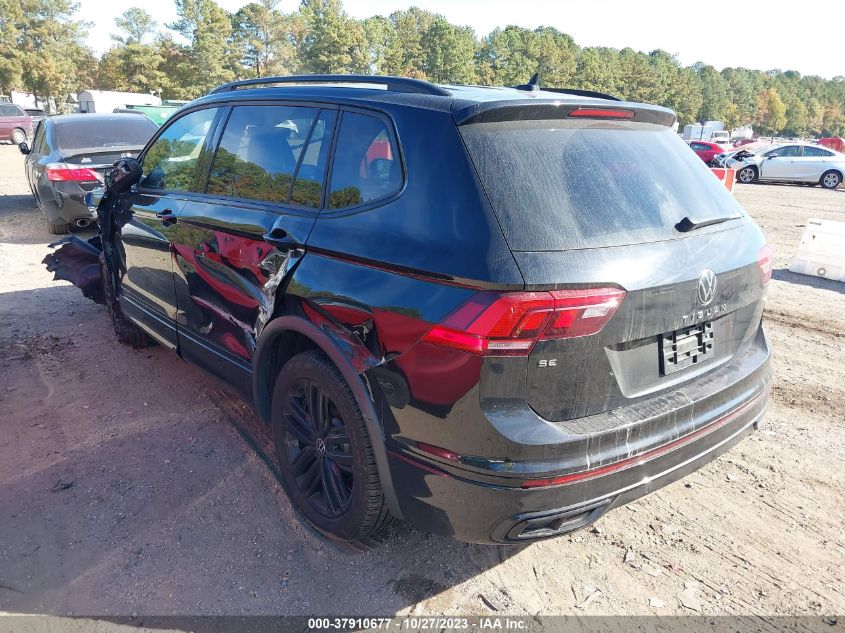 2022 Volkswagen Tiguan Se R-Line Black VIN: 3VV8B7AXXNM008792 Lot: 37910677