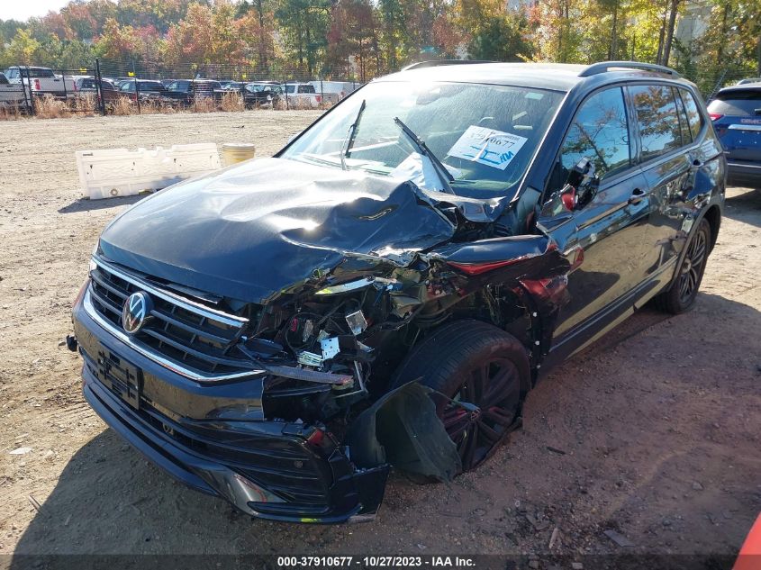 2022 Volkswagen Tiguan Se R-Line Black VIN: 3VV8B7AXXNM008792 Lot: 37910677