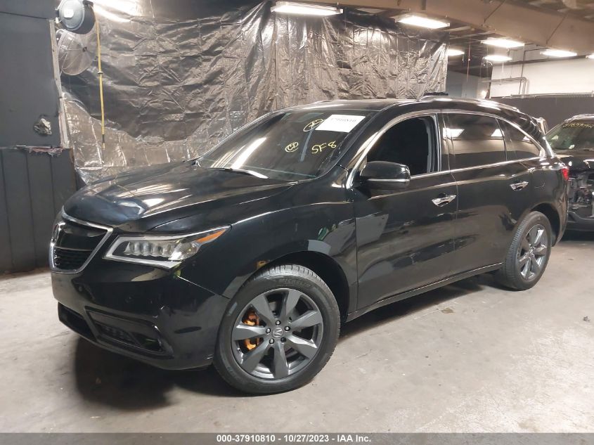 2016 Acura Mdx W/Advance/W/Advance VIN: 5FRYD4H9XGB051291 Lot: 37910810