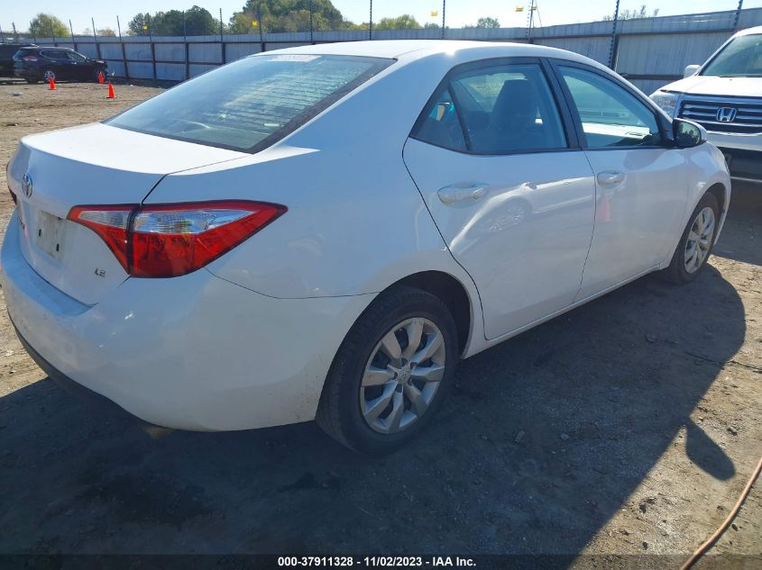 2016 Toyota Corolla L/Le/S/S Plus/Le Plus VIN: 2T1BURHE5GC487990 Lot: 37911328