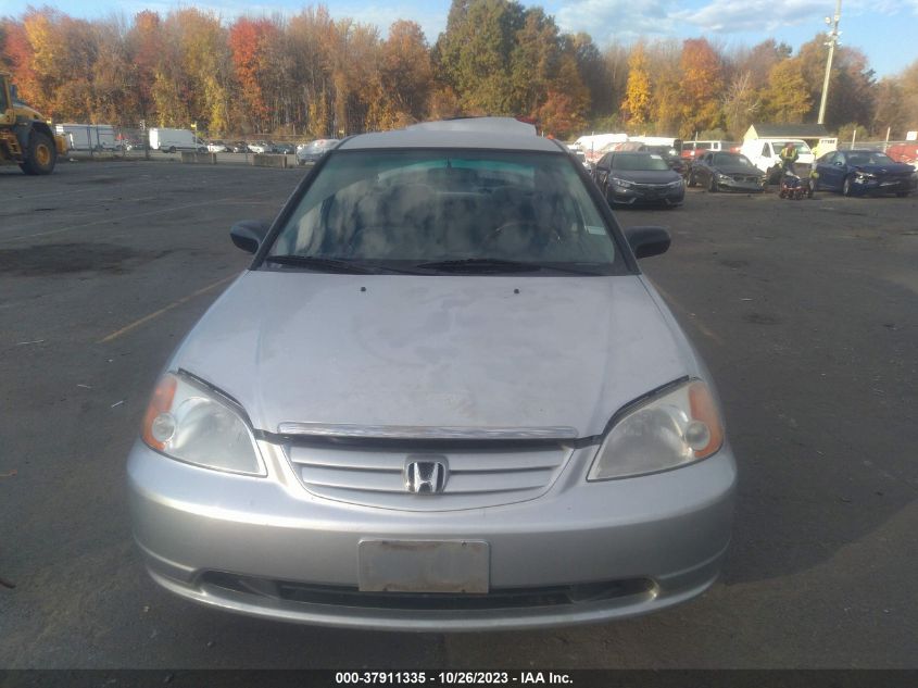 2002 Honda Civic Dx VIN: 2HGES16102H518132 Lot: 37911335