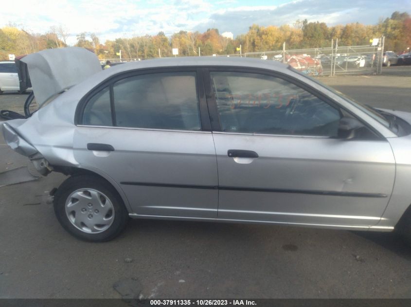 2002 Honda Civic Dx VIN: 2HGES16102H518132 Lot: 37911335