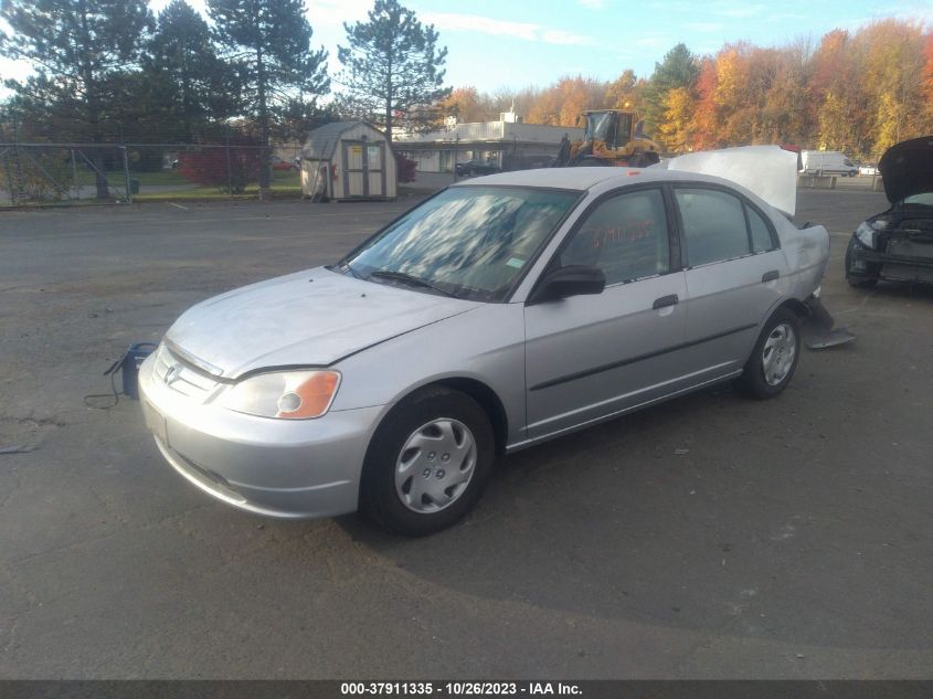 2002 Honda Civic Dx VIN: 2HGES16102H518132 Lot: 37911335