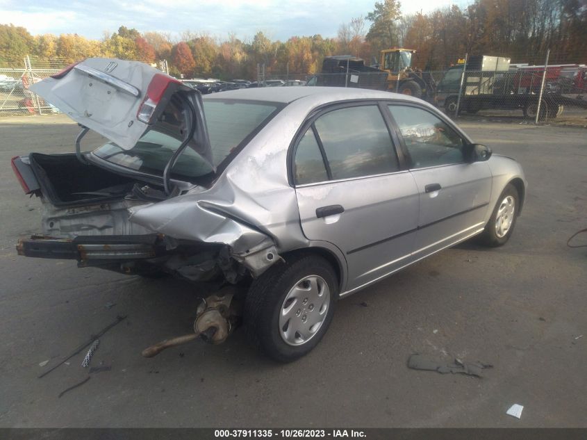 2002 Honda Civic Dx VIN: 2HGES16102H518132 Lot: 37911335