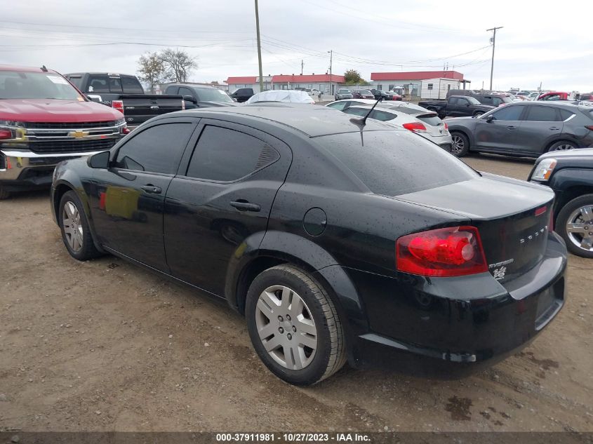 2013 Dodge Avenger Se VIN: 1C3CDZAB0DN619426 Lot: 37911981