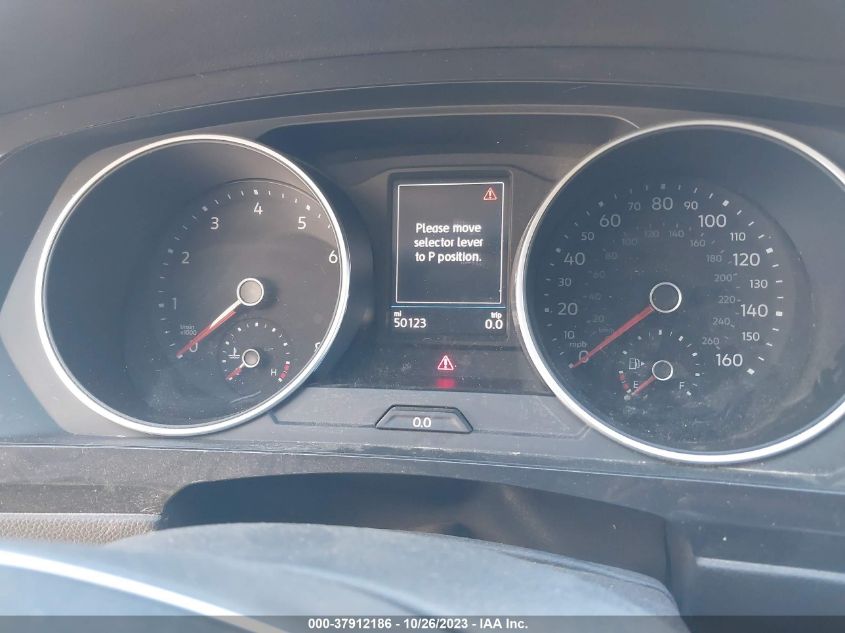 2019 Volkswagen Tiguan Se/Sel/Sel R-Line VIN: 3VV2B7AX6KM081790 Lot: 37912186