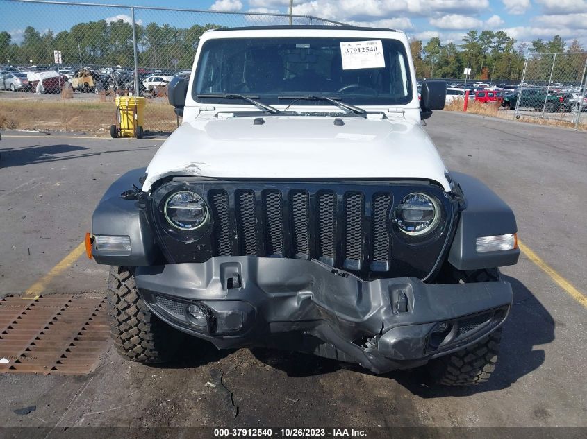 2021 Jeep Wrangler Unlimited Willys VIN: 1C4HJXDNXMW856617 Lot: 37912540