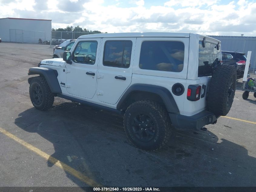 2021 Jeep Wrangler Unlimited Willys VIN: 1C4HJXDNXMW856617 Lot: 37912540