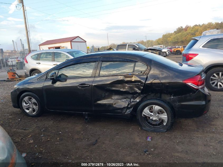 2013 Honda Civic Sdn Lx VIN: 19XFB2F51DE027630 Lot: 37912678