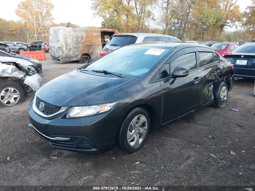 2013 Honda Civic Sdn Lx VIN: 19XFB2F51DE027630 Lot: 37912678