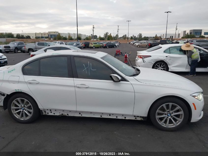 2018 BMW 3 Series 320I VIN: WBA8E1G50JNU91649 Lot: 37912815