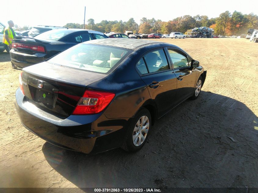 2012 Honda Civic Sdn Lx VIN: 2HGFB2F58CH562782 Lot: 37912863