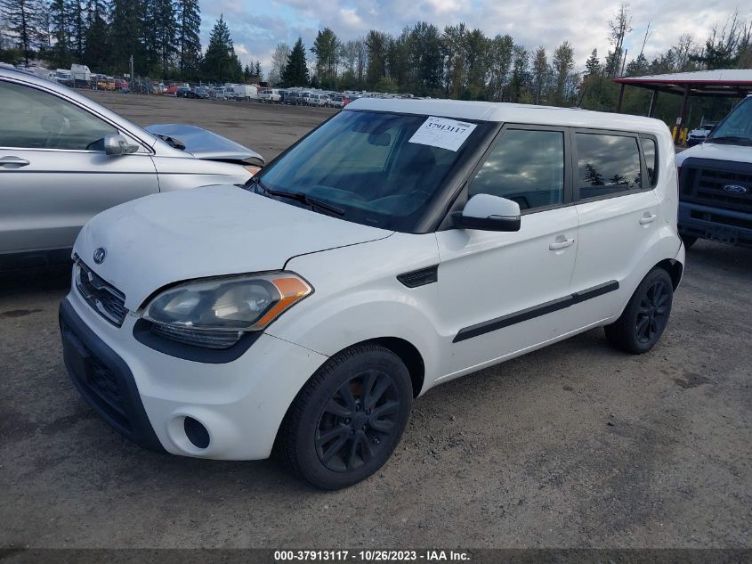 2013 Kia Soul + VIN: KNDJT2A67D7483302 Lot: 37913117