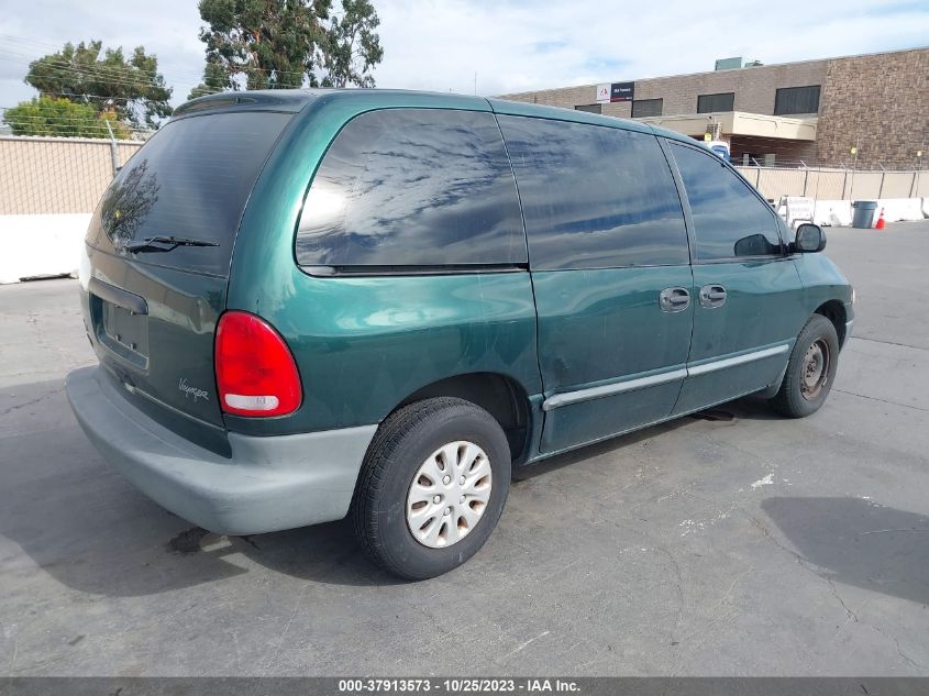 1998 Plymouth Voyager Base VIN: 2P4FP2536WR764059 Lot: 37913573