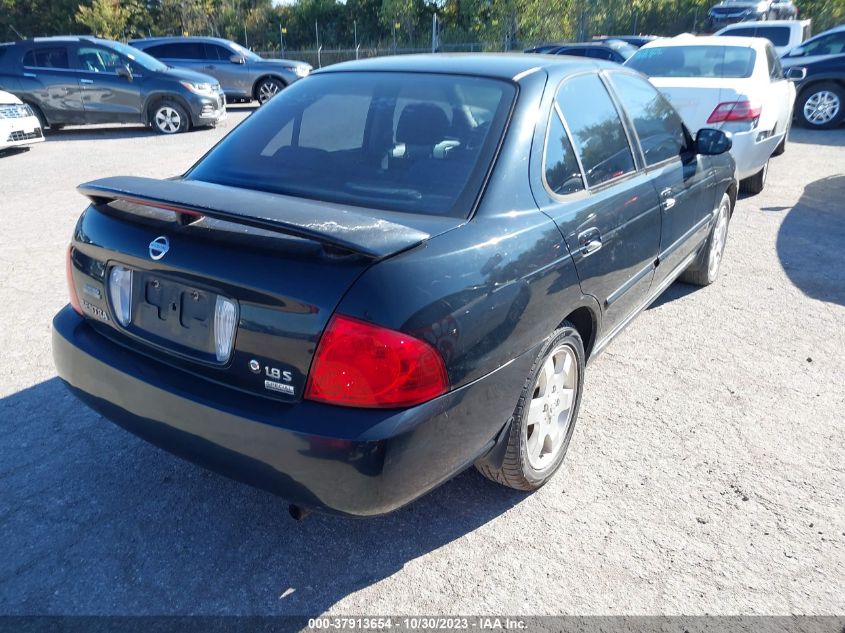 2006 Nissan Sentra 1.8 S VIN: 3N1CB51D06L569659 Lot: 37913654