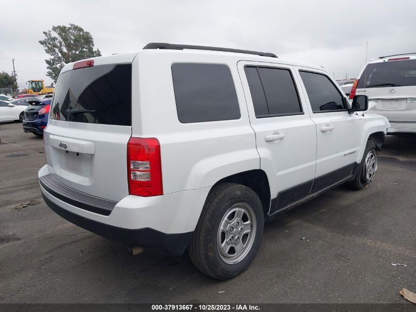 2017 Jeep Patriot Sport Fwd VIN: 1C4NJPBA4HD122821 Lot: 37913667