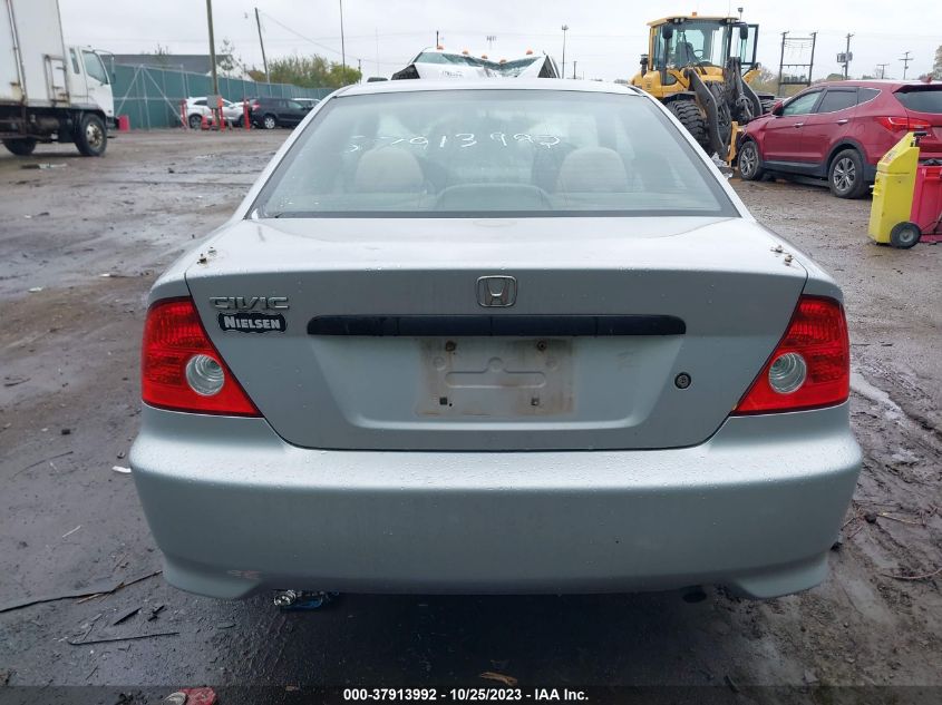 2005 Honda Civic Cpe Vp VIN: 1HGEM221X5L070141 Lot: 37913992