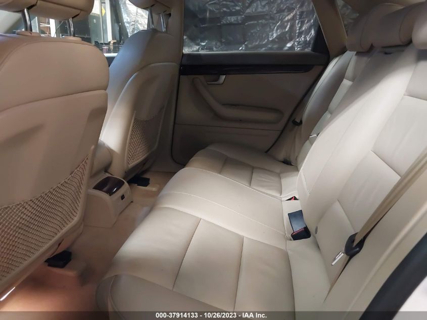 2008 Audi A4 2.0T VIN: WAUDF78E28A068568 Lot: 37914133