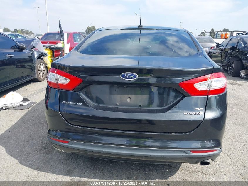 2013 Ford Fusion Se Hybrid VIN: 3FA6P0LU5DR219388 Lot: 37914238