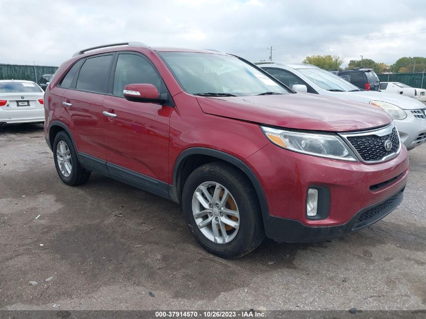 2014 Kia Sorento Lx VIN: 5XYKT4A66EG459741 Lot: 37914570