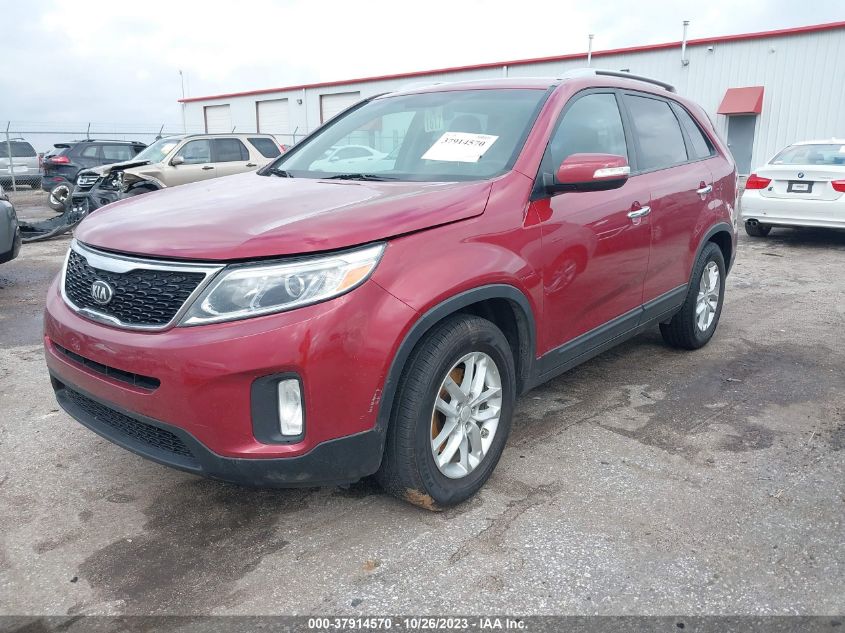 2014 Kia Sorento Lx VIN: 5XYKT4A66EG459741 Lot: 37914570