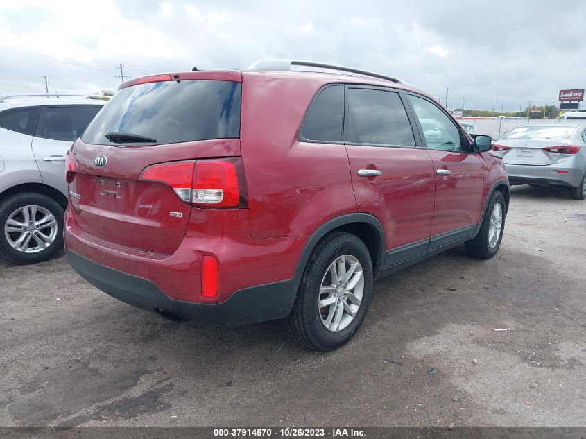 2014 Kia Sorento Lx VIN: 5XYKT4A66EG459741 Lot: 37914570