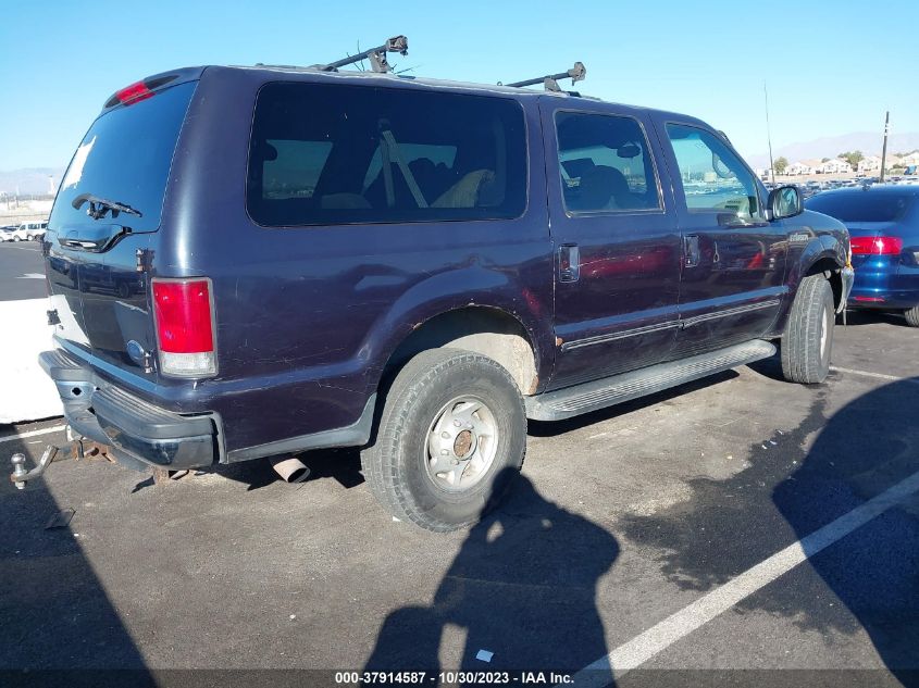 2000 Ford Excursion Xlt VIN: 1FMSU41F0YEC78866 Lot: 37914587