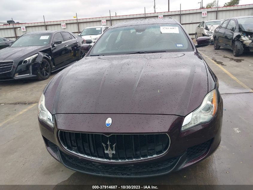 2014 Maserati Quattroporte S Q4 VIN: ZAM56RRA8E1111381 Lot: 37914687