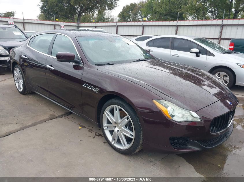 2014 Maserati Quattroporte S Q4 VIN: ZAM56RRA8E1111381 Lot: 37914687