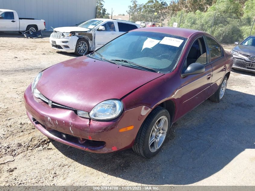 2000 Dodge Neon Highline VIN: 1B3ES46C6YD573239 Lot: 37914708