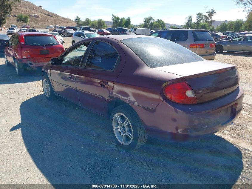 2000 Dodge Neon Highline VIN: 1B3ES46C6YD573239 Lot: 37914708