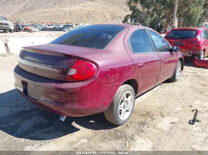 2000 Dodge Neon Highline VIN: 1B3ES46C6YD573239 Lot: 37914708