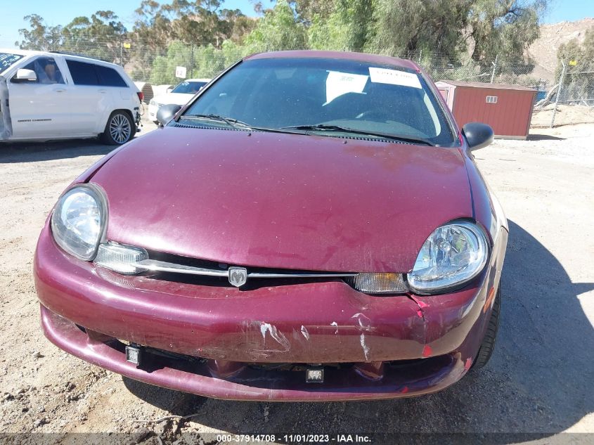 2000 Dodge Neon Highline VIN: 1B3ES46C6YD573239 Lot: 37914708