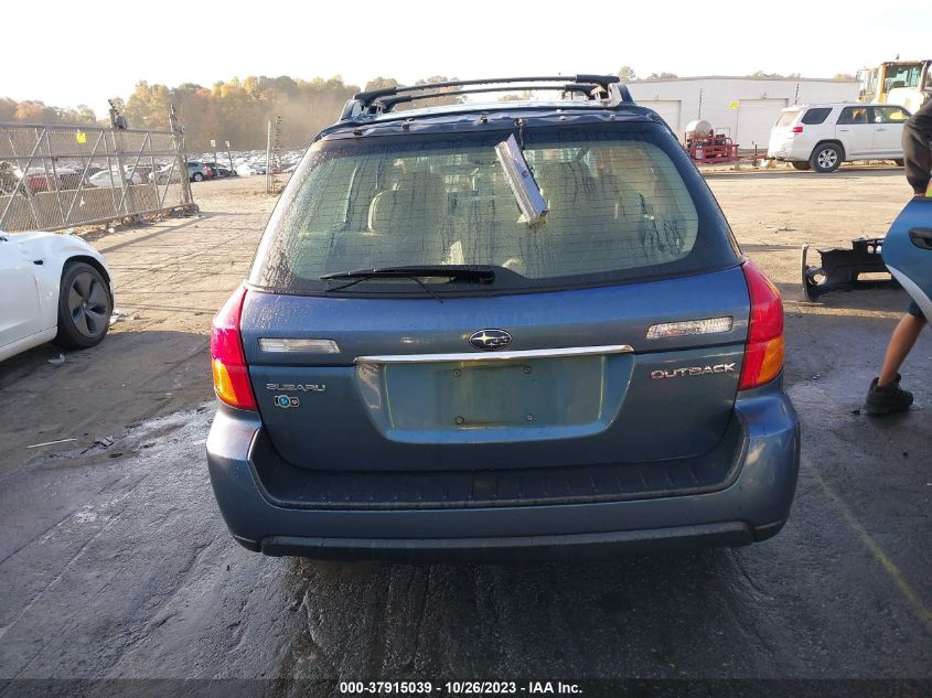 2006 Subaru Legacy Wagon Outback 2.5I Ltd VIN: 4S4BP62C967341438 Lot: 37915039