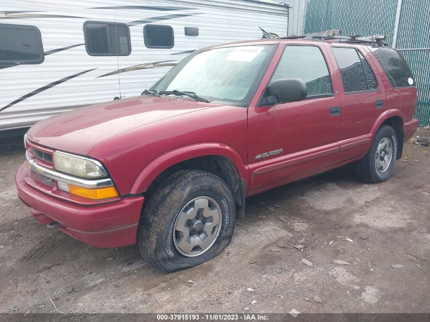 2002 Chevrolet Blazer Ls VIN: 1GNDT13WX2K123866 Lot: 37915193