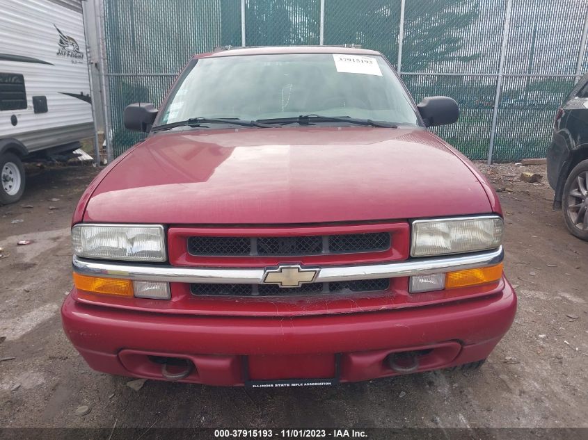 2002 Chevrolet Blazer Ls VIN: 1GNDT13WX2K123866 Lot: 37915193