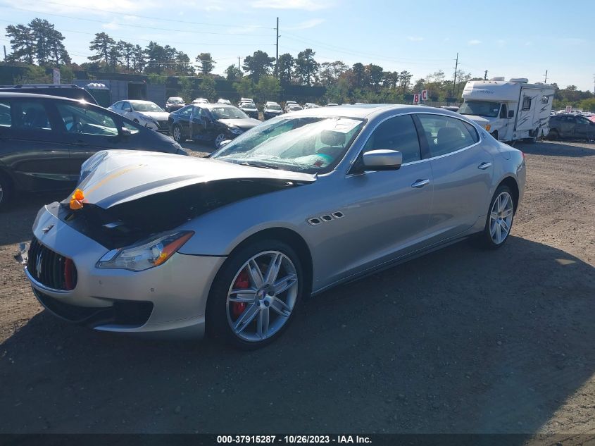 2014 Maserati Quattroporte S Q4 VIN: ZAM56RRA2E1095646 Lot: 37915287