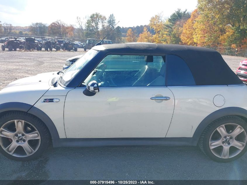 2007 Mini Cooper Convertible VIN: WMWRH33558TU80245 Lot: 37915496