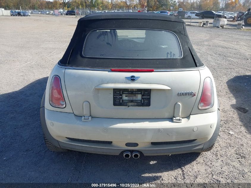 2007 Mini Cooper Convertible VIN: WMWRH33558TU80245 Lot: 37915496