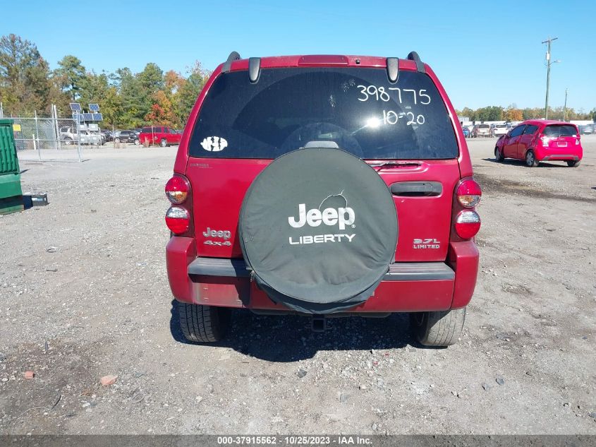 2006 Jeep Liberty Limited VIN: 1J4GL58K36W262474 Lot: 37915562