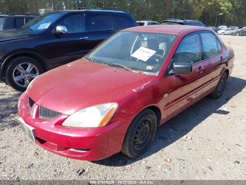 2004 Mitsubishi Lancer Es VIN: JA3AJ26E04U025347 Lot: 37916029