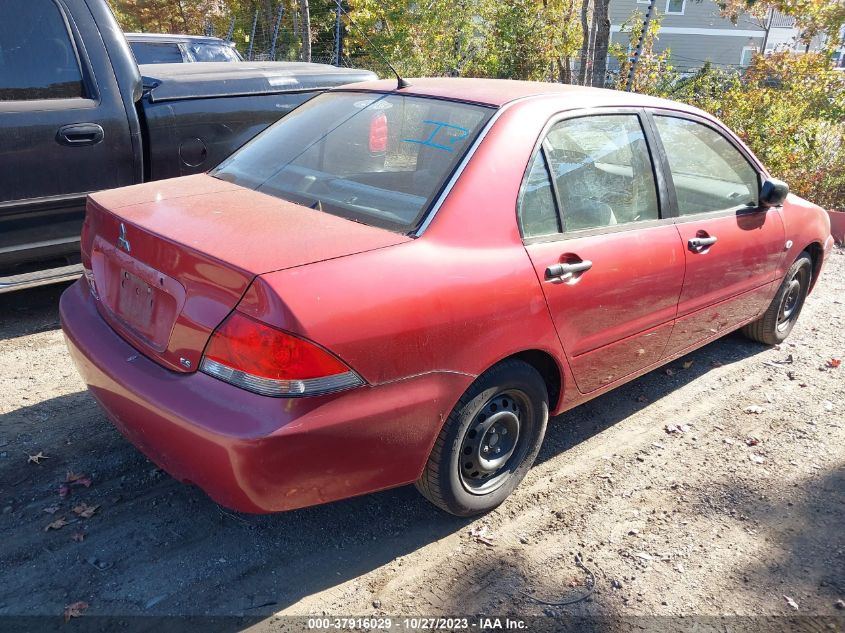 2004 Mitsubishi Lancer Es VIN: JA3AJ26E04U025347 Lot: 37916029