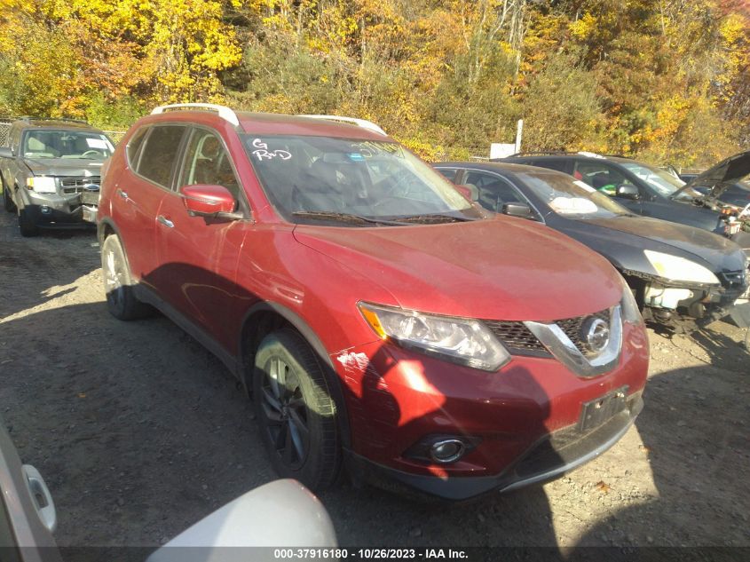 2016 Nissan Rogue Sl VIN: 5N1AT2MV2GC744409 Lot: 37916180