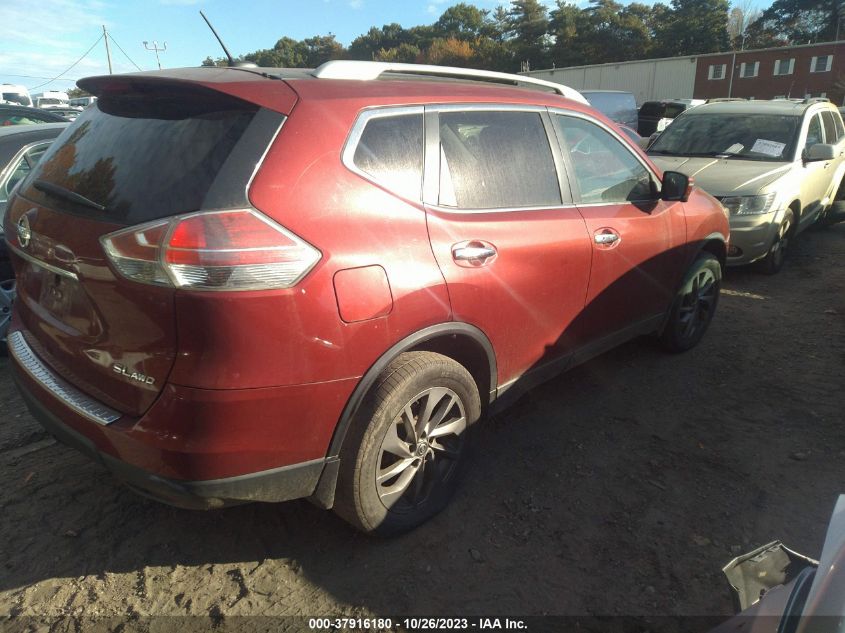 2016 Nissan Rogue Sl VIN: 5N1AT2MV2GC744409 Lot: 37916180